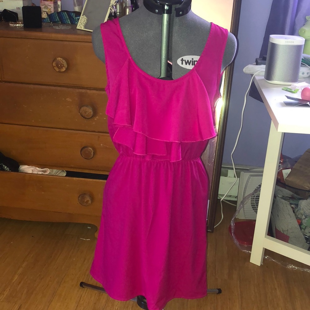 pink summer dress